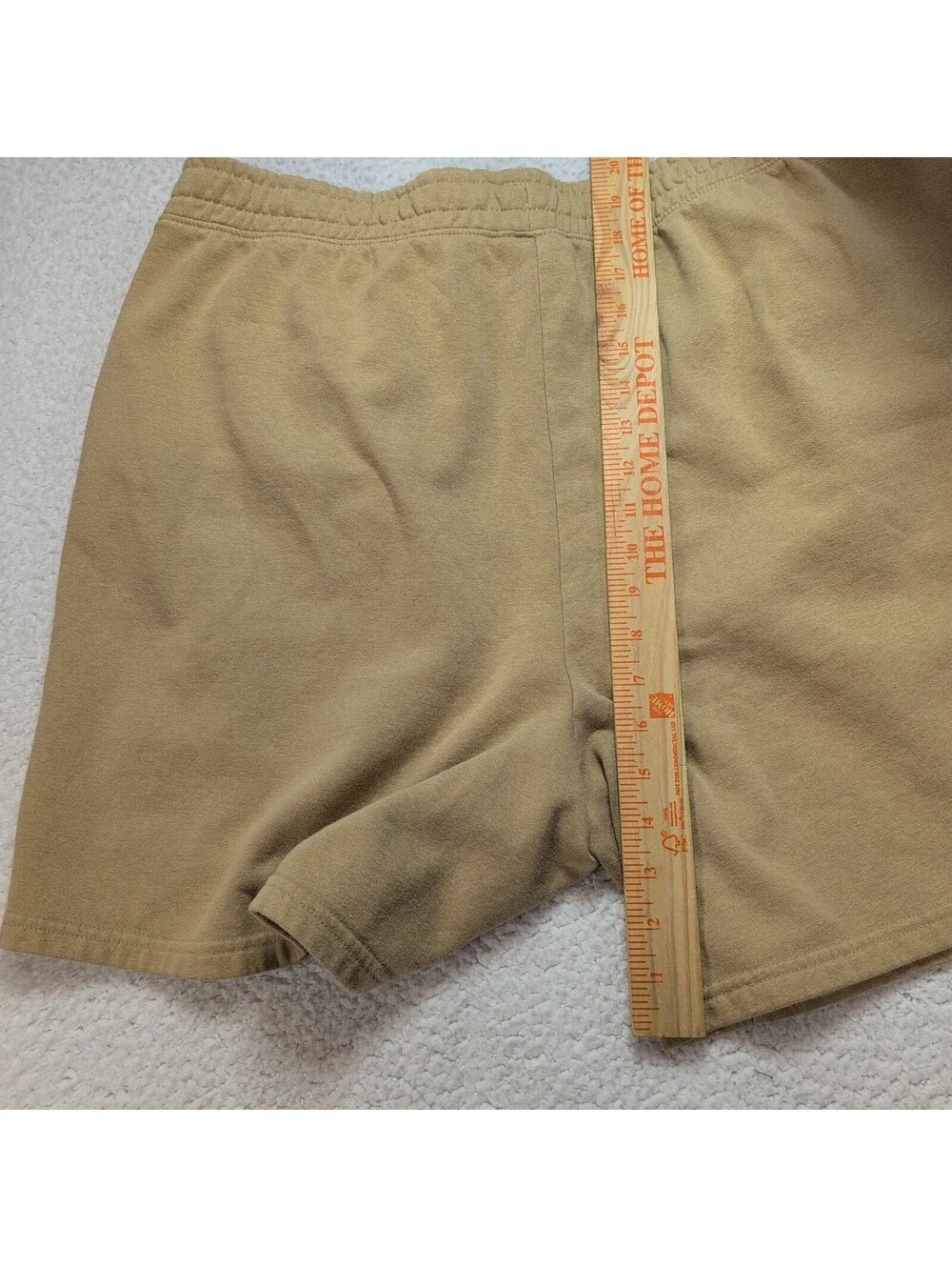 The North Face Fleece Shorts Tan Drawstring Men's XL Lounge Athletic